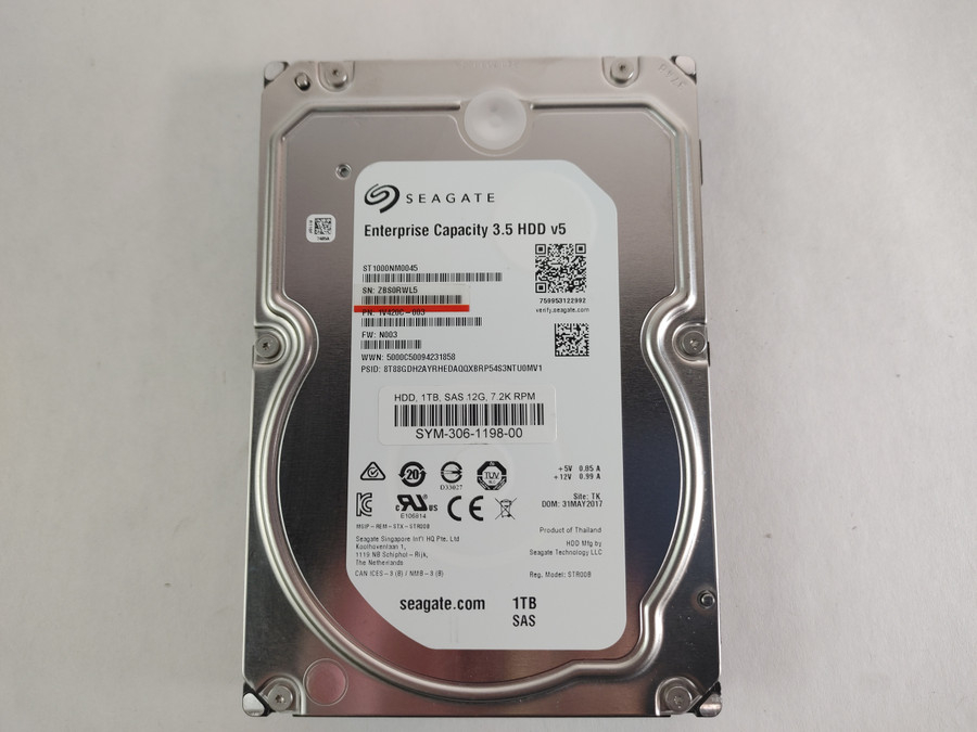 Seagate ST1000NM0045 1 TB 3.5" SAS 3 Hard Drive Enterprise Hard Drive
