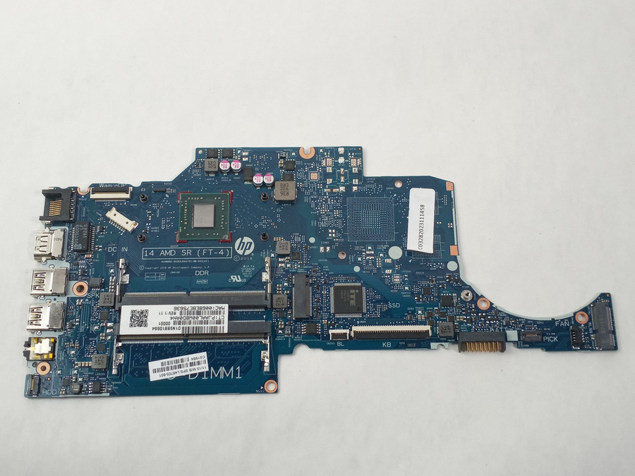 HP 14-DK Notebook AMD A9-9425 3.10 GHz DDR4 Motherboard L46705-601