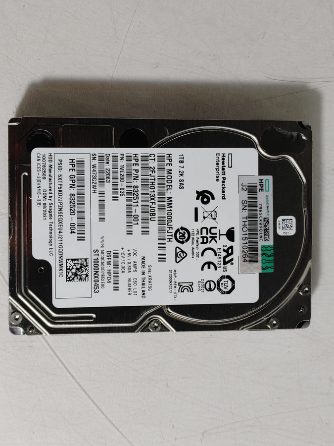 Lot of 5 Seagate HP ST1000NX0453 1 TB SAS 3 2.5 in Enterprise Drive