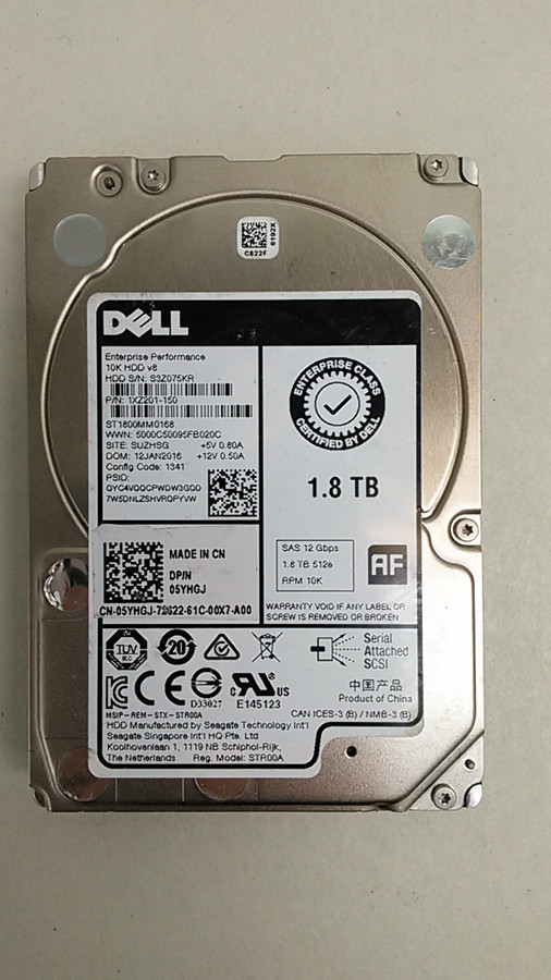 Seagate Dell ST1800MM0168 1.8 TB 2.5" 10K SAS 3 Enterprise Hard Drive