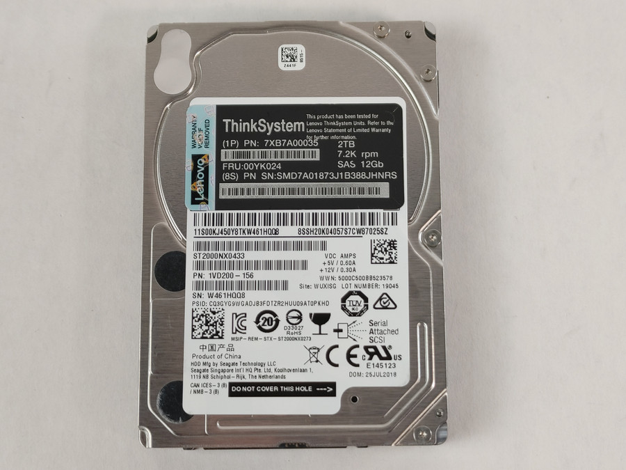 Seagate Lenovo ST2000NX0433 2 TB SAS 3 2.5 in Enterprise Drive
