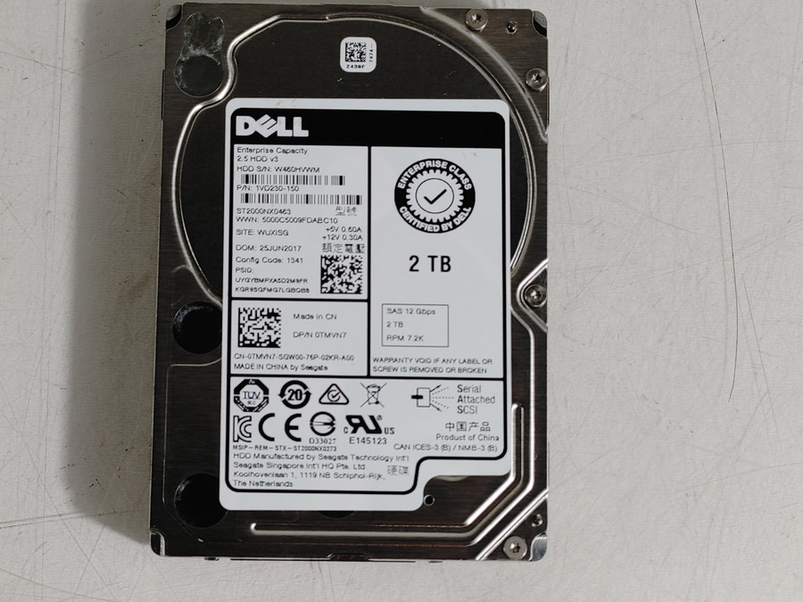 Seagate Dell ST2000NX0463 2 TB SAS 3 2.5 in Enterprise Drive
