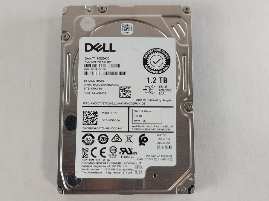 Seagate Dell ST1200MM0099 1.2 TB SAS 3 2.5" 10K Enterprise Hard Drive