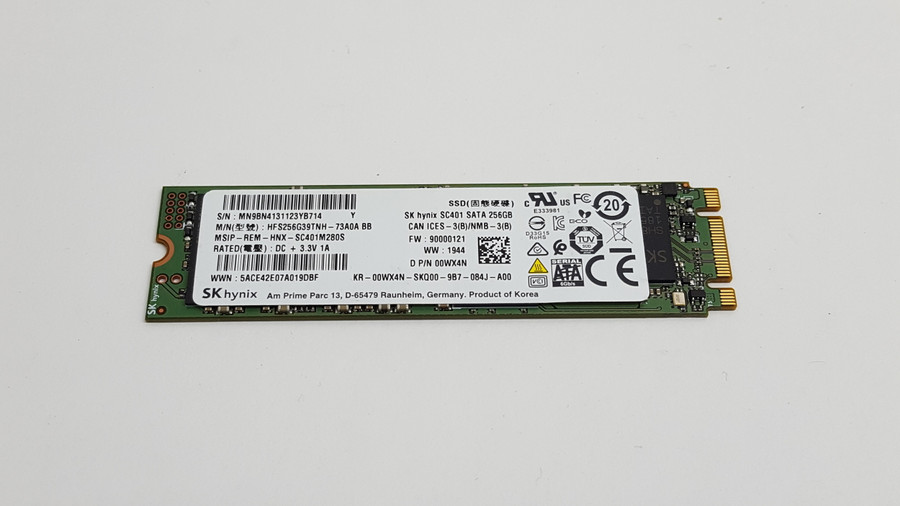 Lot of 2 SK Hynix SC401 HFS256G39TNH-73A0A 256 GB M.2 80mm Solid State Drive