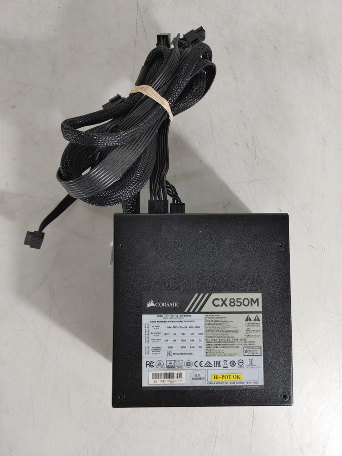 Corsair CX850M 850 W 20+4 Pin ATX Desktop Power Supply CP-9020099 / 75-011012