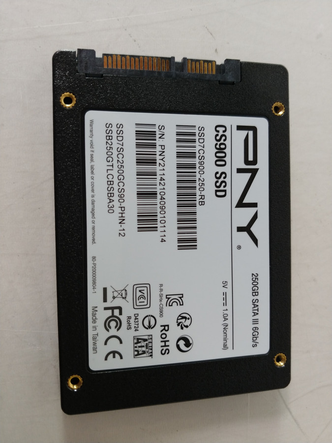 Lot of 2 PNY  CS900 SSD7CS900250RB 250 GB SATA III 2.5 in SSD