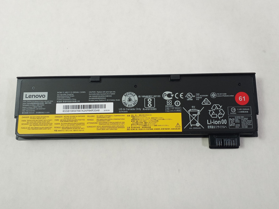 Lenovo 01AV452 2040mAh 3 Cell Laptop Battery for ThinkPad T470