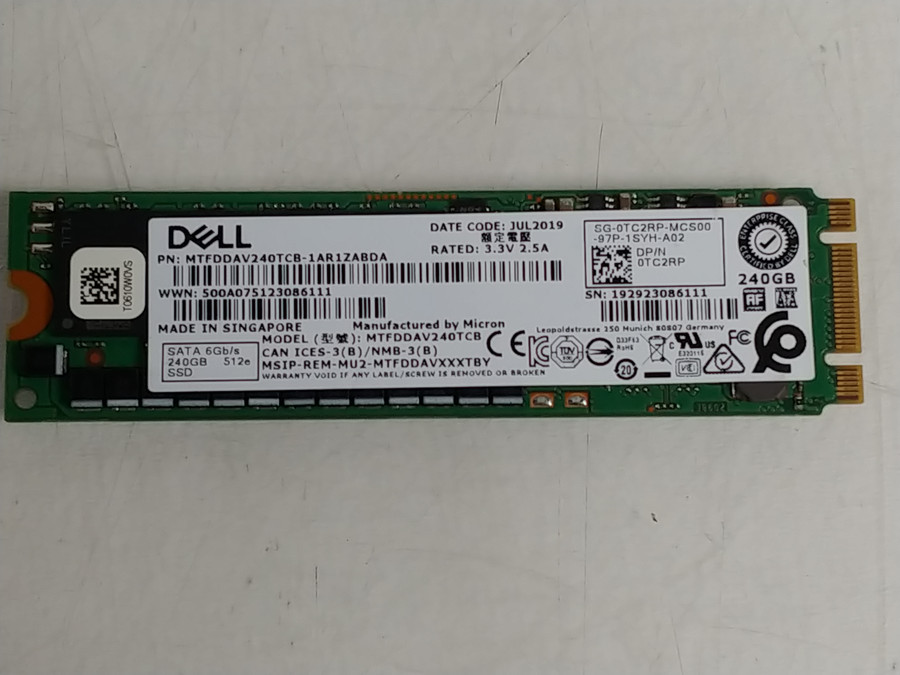 Micron Dell MTFDDAV240TCB 240 GB M.2 80mm Solid State Drive