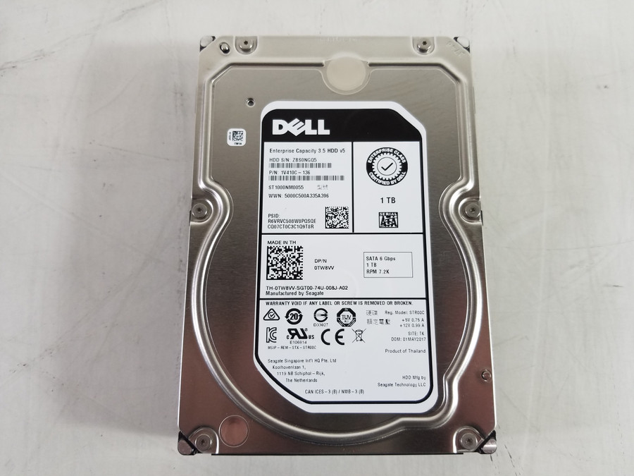 Lot of 2 Seagate Dell  ST1000NM0055 1 TB SATA III 3.5 in Enterprise Drive