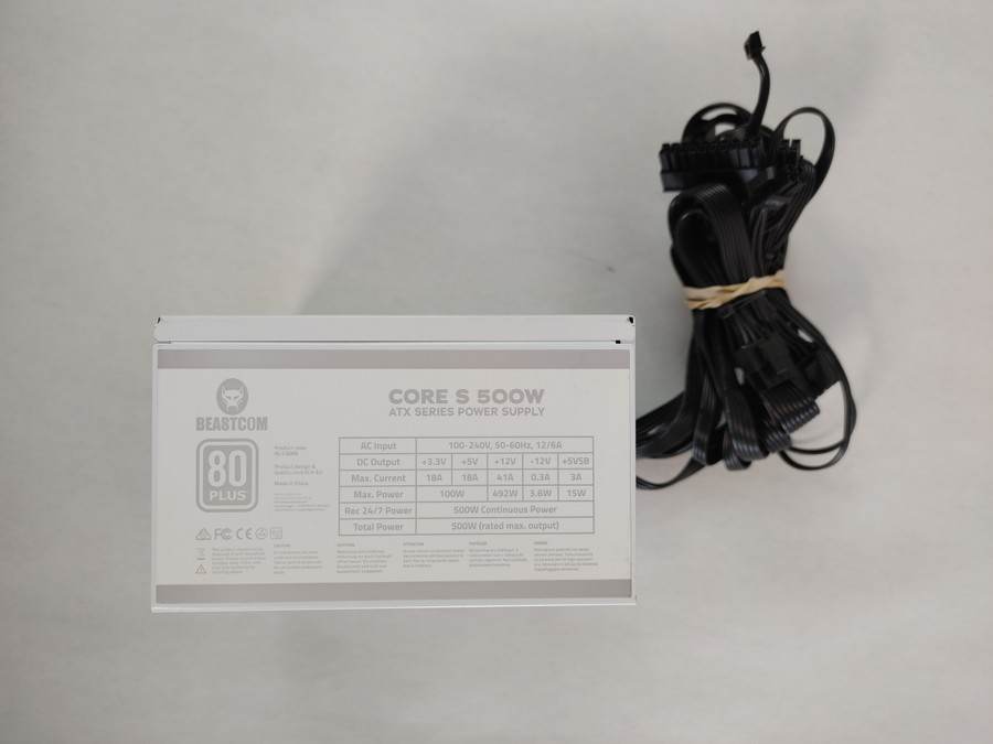 BeastCom Core S 500 W 20+4 Pin ATX Desktop Power Supply KL-C500S