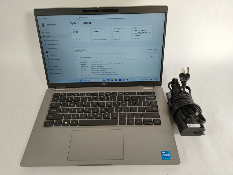 Dell Latitude 5420 Core i5-1135G7 1.40 GHz 16 GB DDR4 512 GB NVMe Windows 11 Pro Laptop WINACTH2 H2