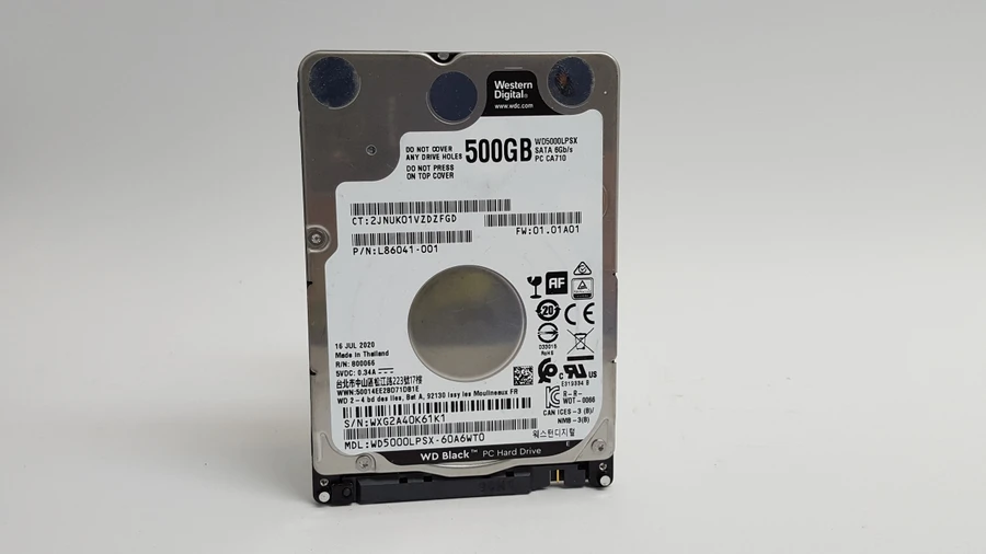 Lot of 2 Western Digital  WD Black WD5000LPSX 500 GB SATA III 2.5 in Laptop