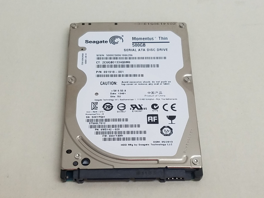 Seagate Momentus Thin ST500LT012 500 GB 2.5" SATA III Laptop Drive