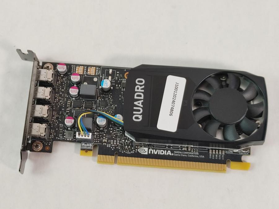 Lot of 5 Nvidia Quadro P620 2 GB GDDR5 PCI Express x16 Low Profile Video Card