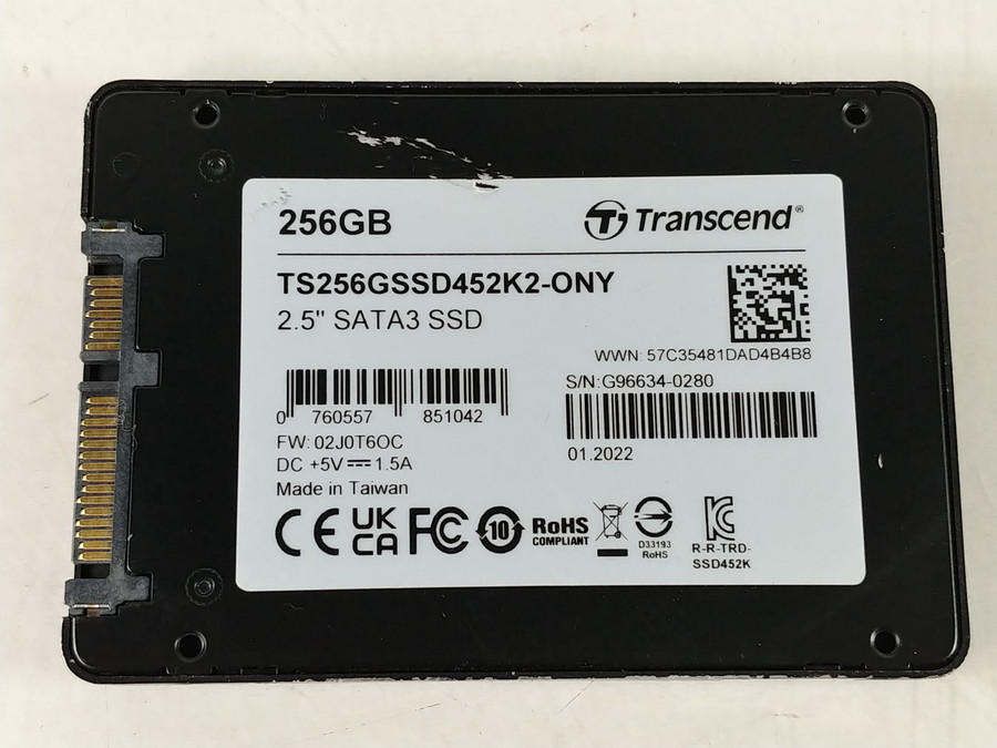 Transcend TS256GSSD452K2-ONY 256 GB SATA III 2.5 in SSD