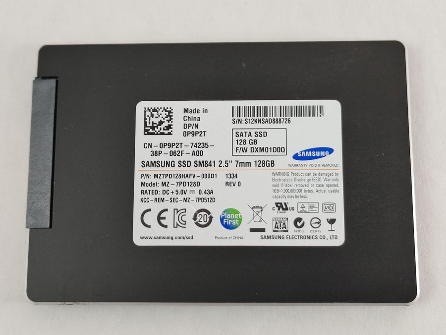 Samsung MZ-7PD128D SM841 128 GB SATA III 2.5 in Solid State Drive