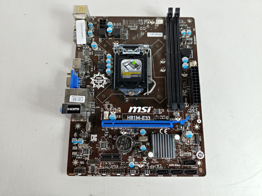 MSI  H81M-E33 Intel LGA 1150 DDR3L SDRAM Desktop Motherboard