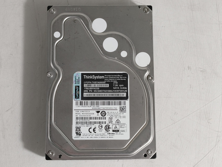 Toshiba 2 TB SATA III 3.5 in Enterprise Hard Drive MG04ACA200N