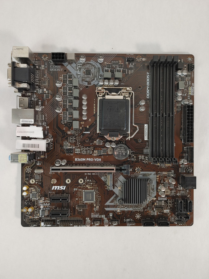 MSI B360M PRO-VDH Intel LGA 1151 DDR4 Desktop Motherboard