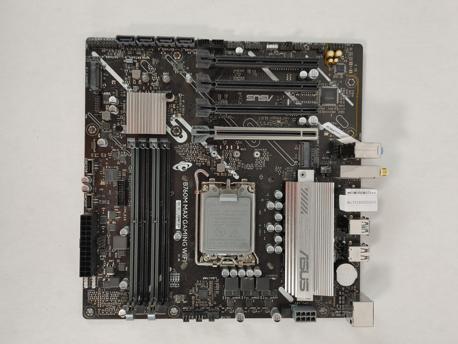Asus B760M MAX GAMING WIFI Intel LGA 1700 DDR5 Desktop Motherboard