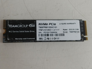 TEAMGROUP TM8FP6512G 512 GB NVMe 80mm Solid State Drive at TR