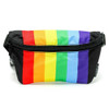 Ultra-Slim Fanny Pack - Black Rainbow Stripe