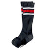 Old Bones Therapy Compression Socks - Black with White and Red Stripes