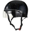 Triple 8 THE Certified Sweatsaver Visor Helmet - Black Glitter Side View