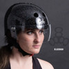 Triple 8 THE Certified Sweatsaver Visor Helmet - Black Glitter Lifestyle