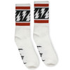 SOCCO x Mike Vallely Small Lightning Bolt Socks - White Crew Socks