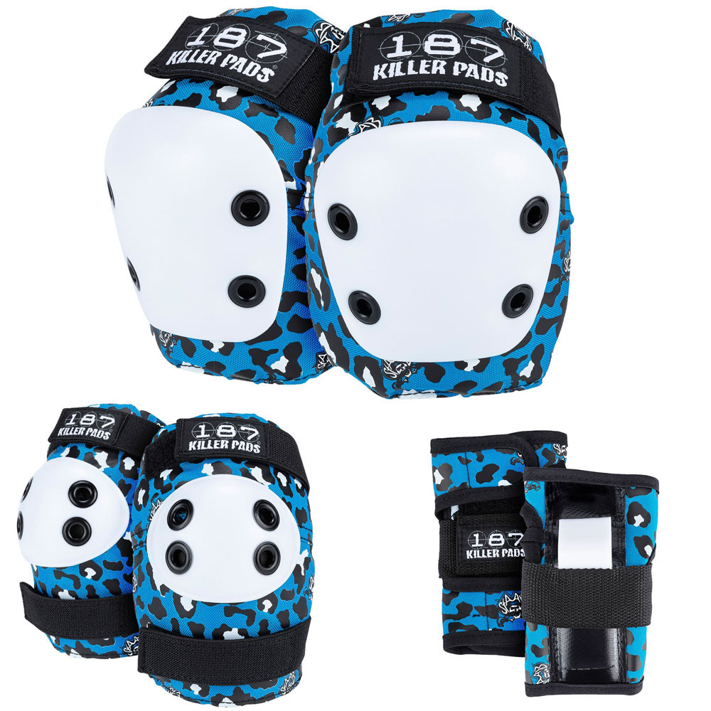 Generic 187 Killer Pads Recaps C2 (Blu Electric) | Piastre Di Ricambio Per Ginocchiere Pro E Derby