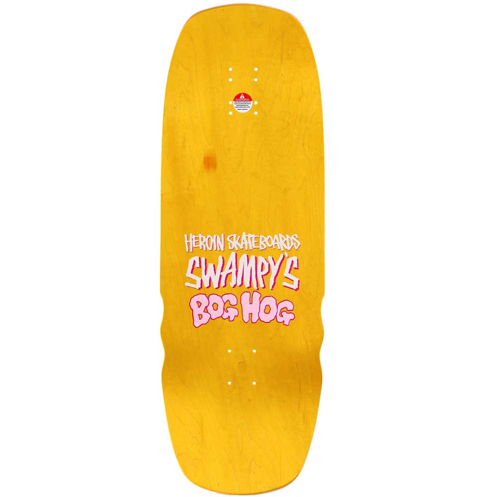 スケートボード HEROIN SKATEBOARDS SWAMPY'S BOG HOG Swampy's Bog Hog Deck 10.75