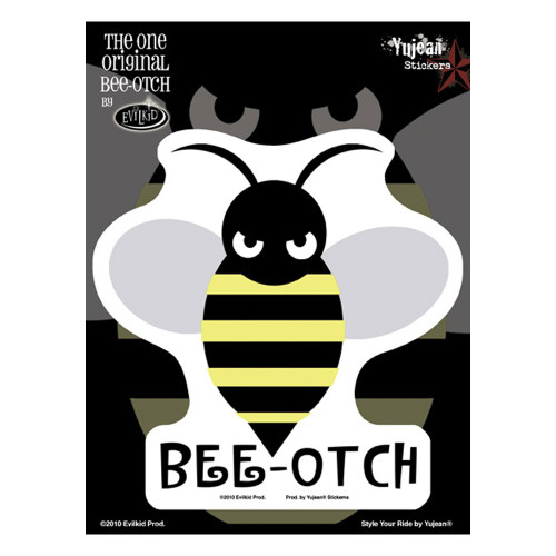 Bee-Otch Large Sticker