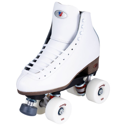 Riedell Raven Skates White with PowerDyne Thrust Plates