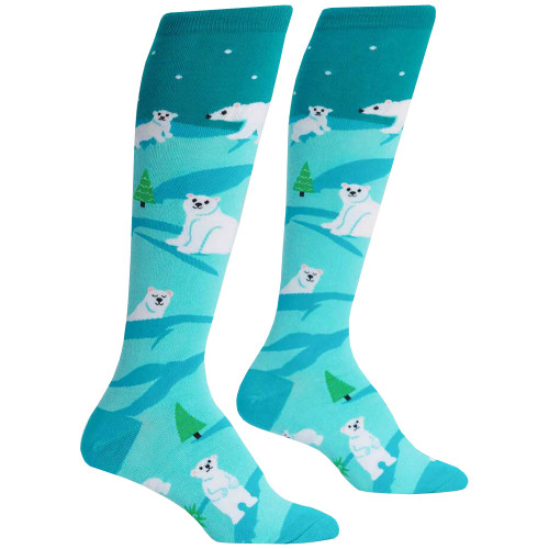 Polar Bear Stare Knee High Socks