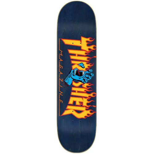SUPERSALE Santa Cruz  Deck - Thrasher Screaming Hand Logo 8.25" Blue
