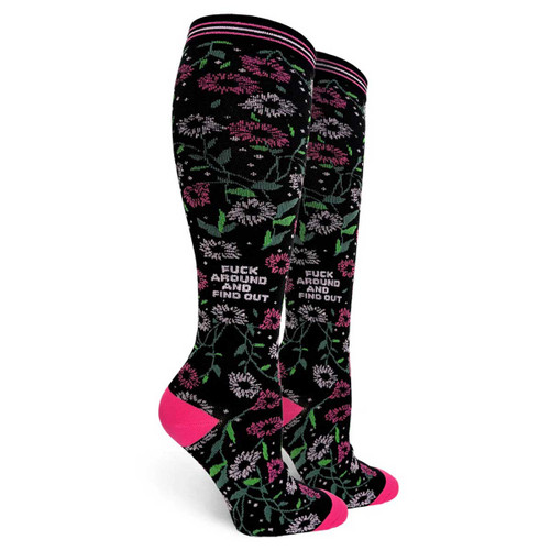 Fuck Around And Find Out Womens Compression Socks