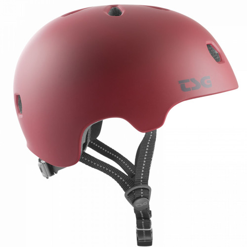 TSG Meta Helmet - Satin Oxblood Side