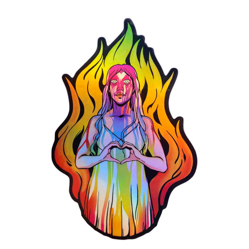 Carrie Rainbow Sticker