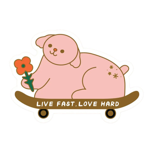 Live Fast, Love Hard Sticker