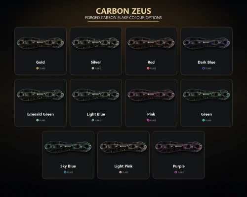 Zeus Forged Carbon NTS - Flake Color Options