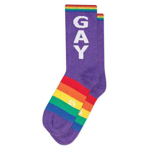 Gay Purple Crew Socks