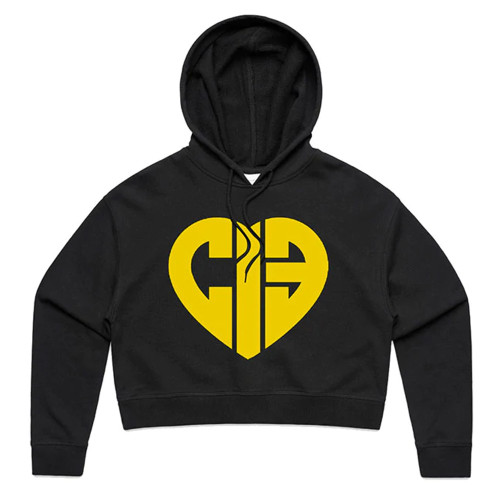 CIB Crew Cropped Hoodie - Heart Logo
