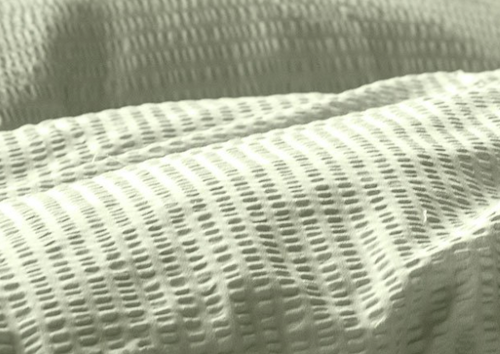 Twin Duvet Cover Set BIANCA *lime green seersucker cotton*