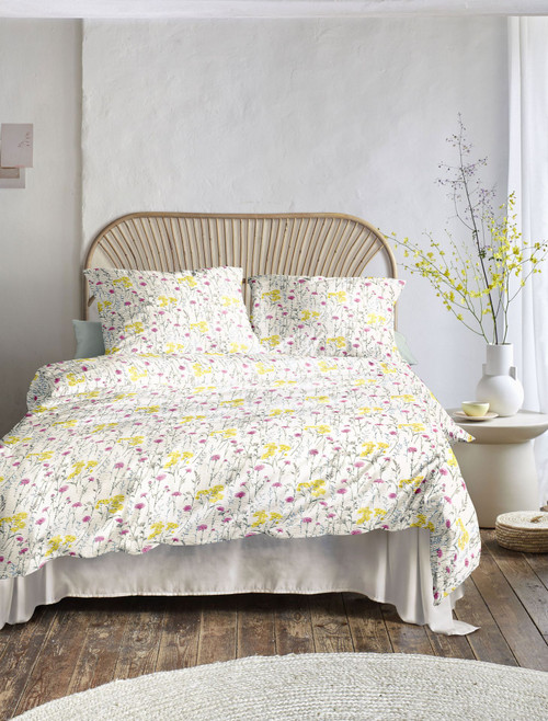 Twin Duvet Cover Set SUMMER BLOOM in Seersucker*new*