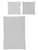 Twin Duvet Cover Set SKY *silver/grey seersucker cotton* -new-