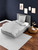 Twin Duvet Cover Set LYON silver/greyl *bestseller*