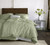 Twin Duvet Cover Set BIANCA *lime green seersucker cotton*