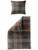 Mocha Plaid Cotton Duvet Cover Set – Chocolate Brown & Charcoal