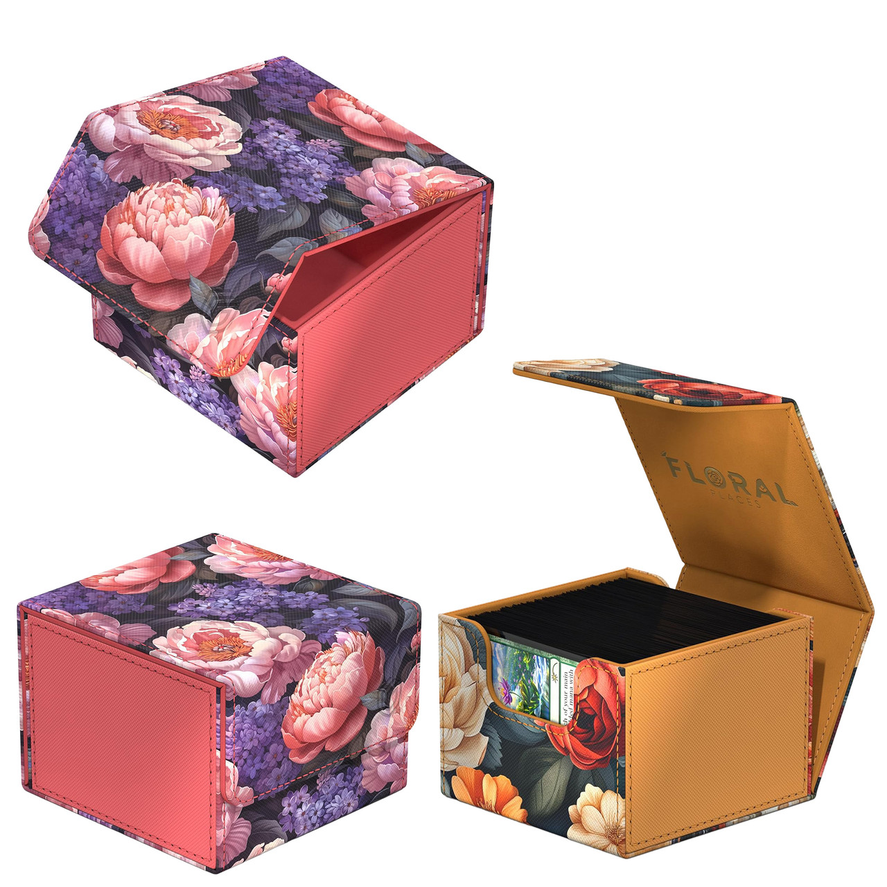 サイレントサイレン　プレミアムボックス Ultimate Guard: Sidewinder Xenoskin 133+ Deck Case - Floral Places